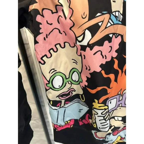 MEMBERS ONLY 90s NICKELODEON Cartoon Unisex Reversible Jacket XL - Picture 3 of 11